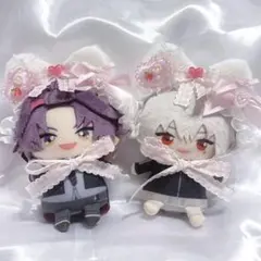 ぬい服 10cm にじぱぺ にじぱぺっと ヘッドドレス セット いちご　ピンク