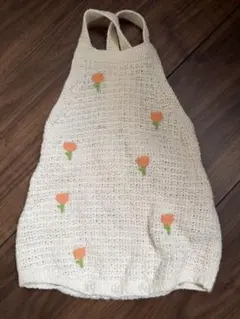 ZARA 花柄刺繍ロンパース 3-6ヶ月