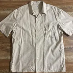 ※あと2日！！UNIQLO オープンカラーシャツ ベージュ Mサイズ