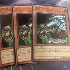 遊戯王 王虎ワンフー ノーマル3枚　22tp