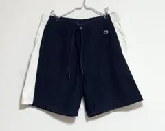 Champion パイル地 ショートパンツ ネイビー ホワイトのサムネイル