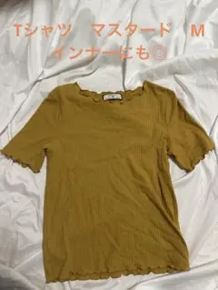 URBANITY メロウリブTシャツ マスタード