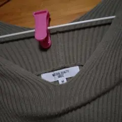 ナチュラルビューティベーシックニットワンピース薄め