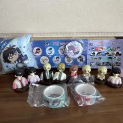 名探偵コナン　くら寿司　KURA コラボ　缶バッジ　マスキングテープ　チャーム