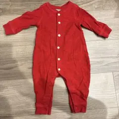 baby Gap 赤　ロンパース　カバーオール　60㎝