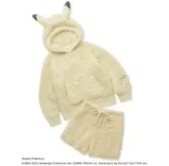 ジェラートピケ　ピカチュウ　ルームウェア　セットアップ