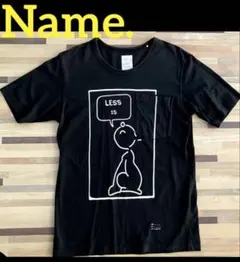 Name. プリント ポケットTシャツ ブラック ユニセックス