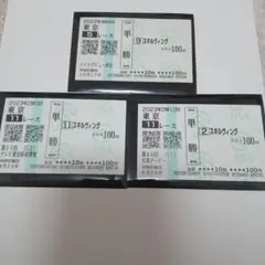 (本日発送)幻のダービー馬スキルヴィング コンプリート馬券のサムネイル