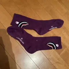 A BATHING ape靴下紫色