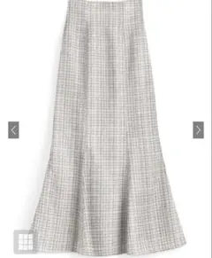 GRL ラメチェックツイードマーメイドスカート　[dk1080] アイボリー