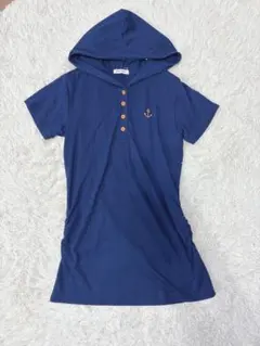 ビジョンクエスト　イカリマーク　フード付きTシャツ　ウエスト絞りのサムネイル