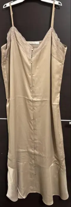 GREEN PARKS キャミソール　ワンピース　レース付キャミワンピース