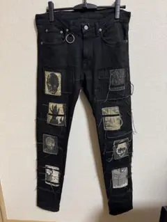 KIDILL × EDWIN 21AW パッチワークホワイトデニムパンツ - メルカリ