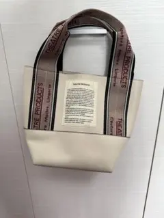【超美品】THEATRE PRODUCTS アイボリー ミニトートバッグ