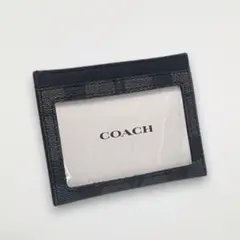 COACH コーチ カードケース 58110 cqbk チャコール×ブラック