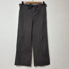 HUMAN WOMAN グレー カジュアルパンツ ドローコード付き レディース