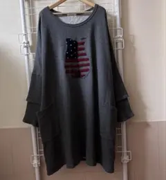 ♪♪ ドラッグストアーズ /D.S.CLUB グレーのゆったりチュニック ♪♪