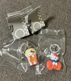 ハローキティ　アメリカンデザイン めじるしアクセサリー　リボン　ポップコーン