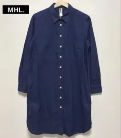 MHL. マーガレットハウエル シャツワンピース ロング長袖シャツ