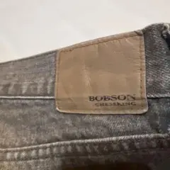 BOBSON メンズ デニムパンツ W34 ブラウン 綿100% 日本製 Lのサムネイル