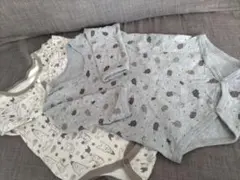 西松屋　長袖ロンパース（長袖肌着）　冬用　95サイズ　2枚セット