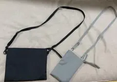 サコッシュ 2点セット ブラック グレー
