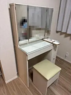 ニトリ 三面鏡 ドレッサー ダークブラウン コンパクト - メルカリ
