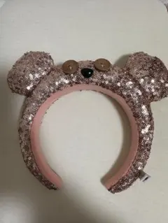 クマ耳スパンコールカチューシャ