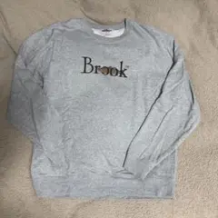 Brook ロゴスウェット　グレー美品 2025年最新】brook スウェットの人気アイテム - メルカリ