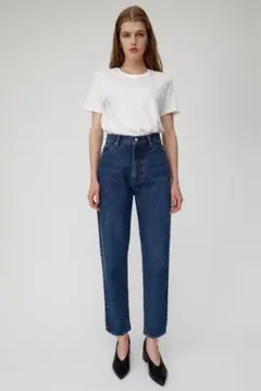 MOUSSY マウジー ハイウエストスリムテーパード デニム