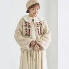 新品タグ付き サマンサモスモス TSUHARU クロシェカーディガン 半袖 カーディガン(ブラック/黒系)｜TSUHARU by Samansa Mos2（ツハルバイ