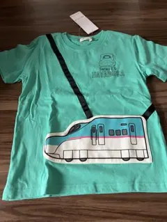 120サイズ TARKER E5系はやぶさ 新幹線プリントTシャツのサムネイル