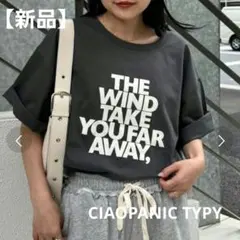 【新品】 チャオパニックティピー フロッキーロゴTシャツ　半袖　チャコール　綿