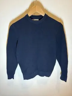 ZARA ネイビー リブ編みセーター 長袖