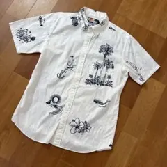 希少 VAN JAC ヴァンヂャケット バック刺繍 半袖シャツ L リゾート柄