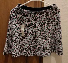 新品未使用　ユニクロ　プリント　フレアスカート　ミニ　Lサイズ