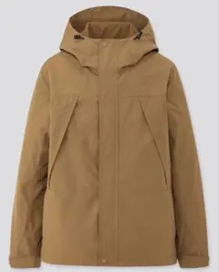 ユニクロ マウンテンパーカ Brown 落ち着いたイエロー メンズ Mサイズ