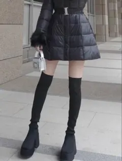 GRL ストレッチニット厚底ロングブーツ [zr1194]