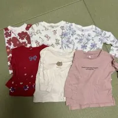 長袖カットソーセット 6点セット　西松屋80cm