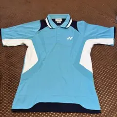 YONEX ライトブルーポロシャツ S