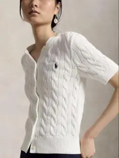 【新品タグ付】POLO Ralph Lauren ケーブルニット 半袖