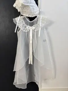 ベビードレス セレモニードレス 帽子付き　50.60.70