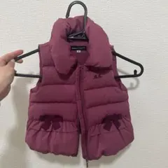 BeBe ワインレッド ダウンベスト 90
