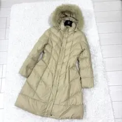 バーニーズニューヨーク ロング ダウンコート フォックスファー フード付き 40