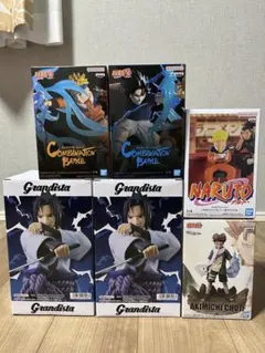 NARUTO-ナルト- 　フィギュア6点新品未開封　うちはサスケ　秋道チョウジ