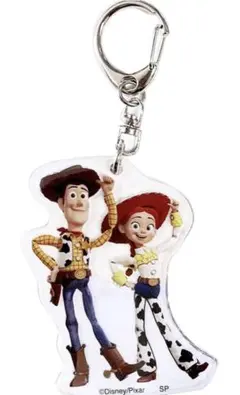 ディズニー ピクサー トイストーリー4アクリルキーホルダー ウッディ&ジェシー
