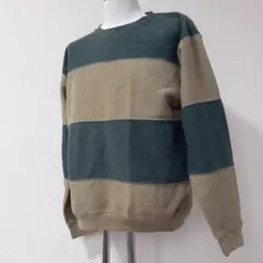 美品△Lands' End ランズエンド コットンピタスウェット 緑 薄緑色 Mのサムネイル