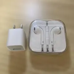 Apple純正 イヤホン＋USBアダプタ