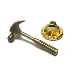 pin-1606　ラペルピン★ピンズ　トンカチ　金槌　ハンマー　大工　DIY