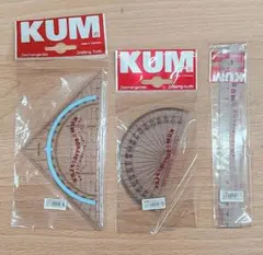 KUM 定規 三角定規 分度器 セットのサムネイル
